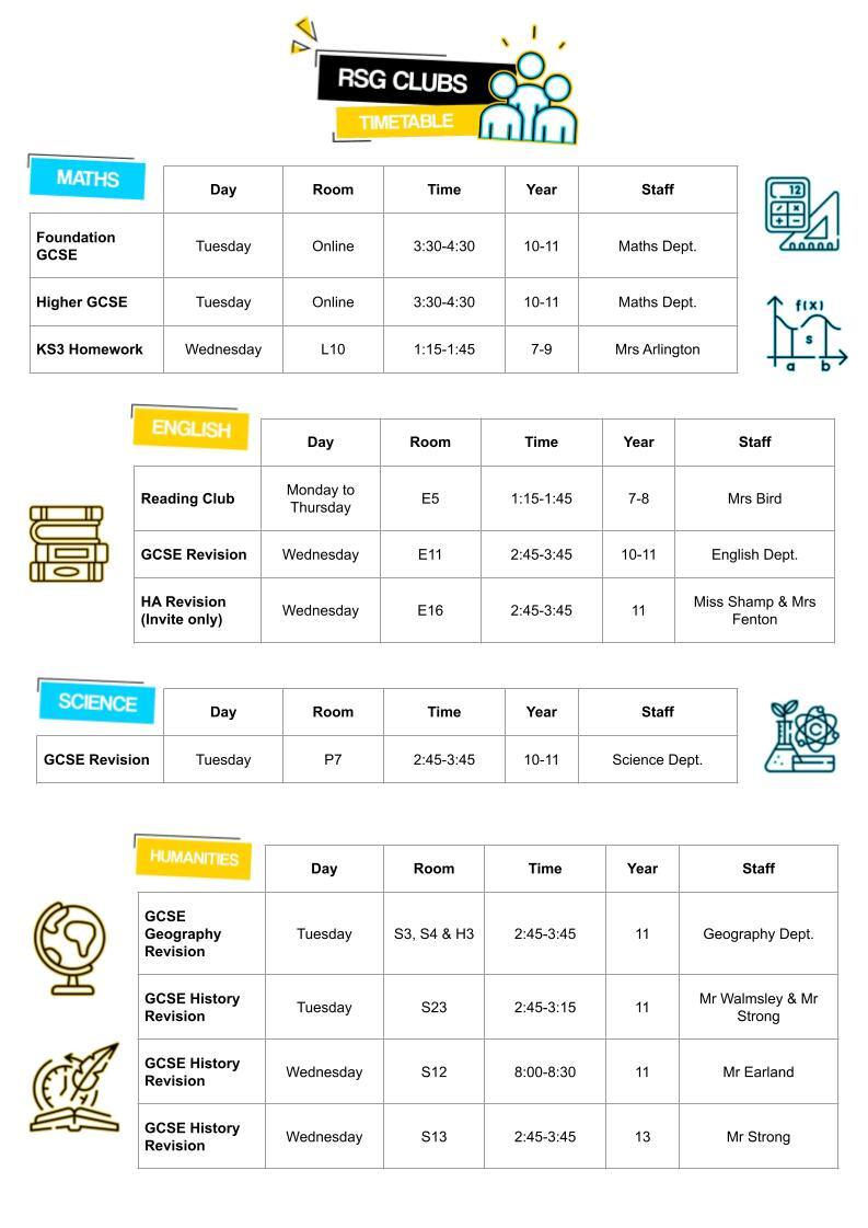 RSG Clubs Timetable (1)